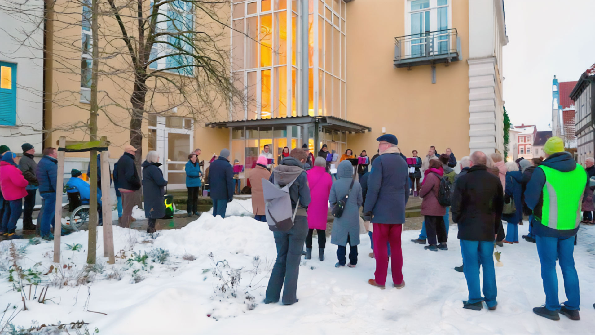 Gemeinsames Gedenken am Rathaus